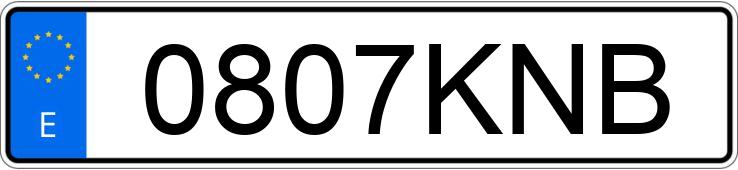 Numer rejestracyjny 0807KNB posiada FORD GALAXY Numer rejestracyjny 0807KNB posiada FORD GALAXY