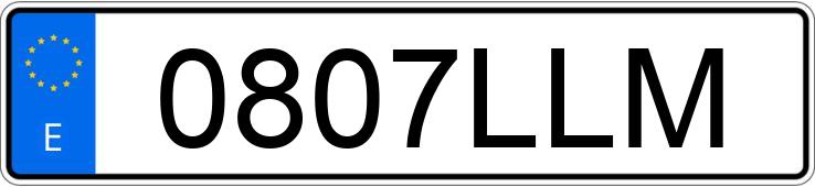Numer rejestracyjny 0807LLM posiada PEUGEOT 308