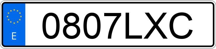 Numer rejestracyjny 0807LXC posiada OPEL COMBO