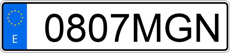 Numer rejestracyjny 0807MGN posiada MERCEDES S (223)