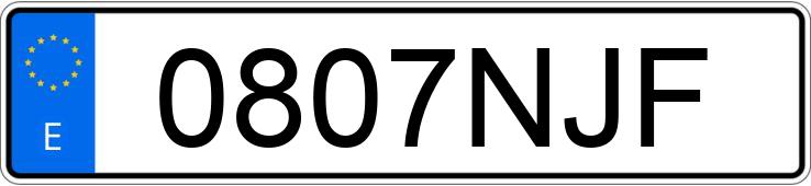 Numer rejestracyjny 0807NJF posiada IRIZAR I8