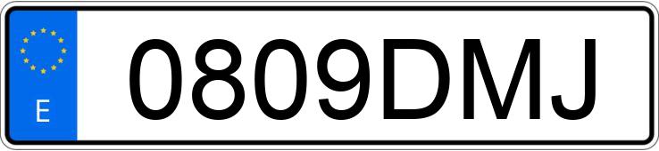Numer rejestracyjny 0809DMJ posiada ALFA ROMEO 147