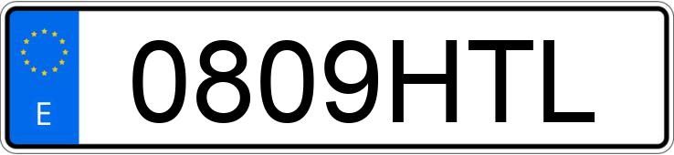 Numer rejestracyjny 0809HTL posiada CITROEN C-ELYSEE