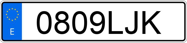 Numer rejestracyjny 0809LJK posiada NISSAN QASHQAI