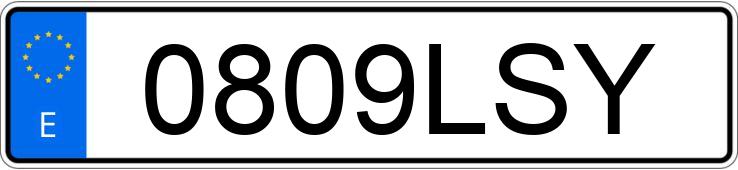 Numer rejestracyjny 0809LSY posiada OPEL VIVARO
