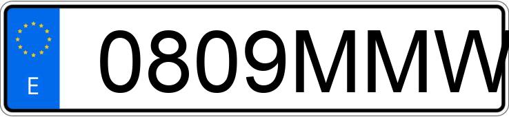 Numer rejestracyjny 0809MMW posiada SEAT LEON