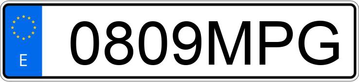 Numer rejestracyjny 0809MPG posiada MAZDA CX-30