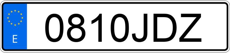 Numer rejestracyjny 0810JDZ posiada PEUGEOT 308