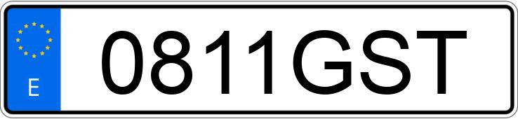 Numer rejestracyjny 0811GST posiada AUDI A3 SPORTBACK