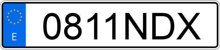 Numer rejestracyjny 0811NDX posiada PEUGEOT RIFTER