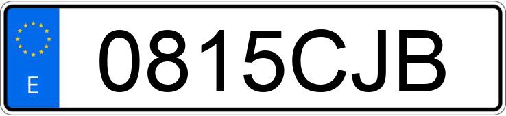 Numer rejestracyjny 0815CJB posiada PEUGEOT 206