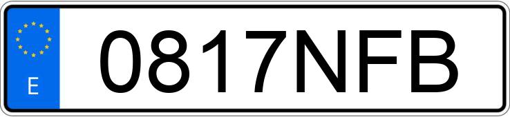 Numer rejestracyjny 0817NFB posiada CITROEN BERLINGO