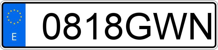 Numer rejestracyjny 0818GWN posiada VOLVO XC90