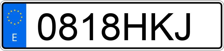 Numer rejestracyjny 0818HKJ posiada BMW SERIE 5