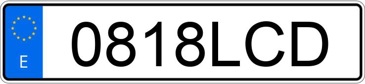 Numer rejestracyjny 0818LCD posiada HYUNDAI I30 FASTBACK