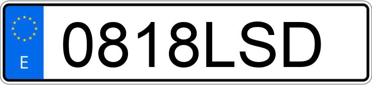 Numer rejestracyjny 0818LSD posiada SKODA FABIA