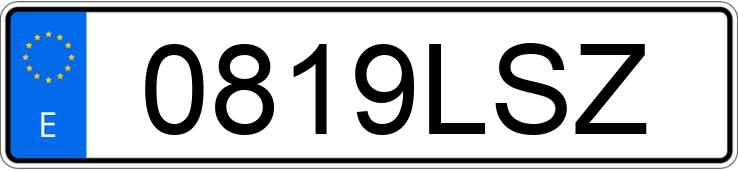 Numer rejestracyjny 0819LSZ posiada MERCEDES A (177)