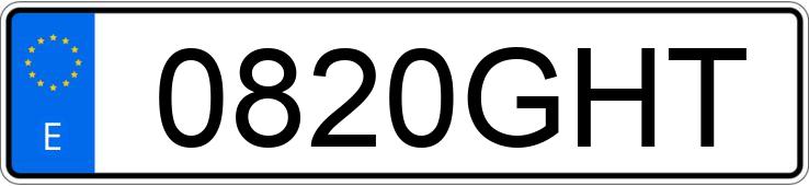 Numer rejestracyjny 0820GHT posiada PEUGEOT 207