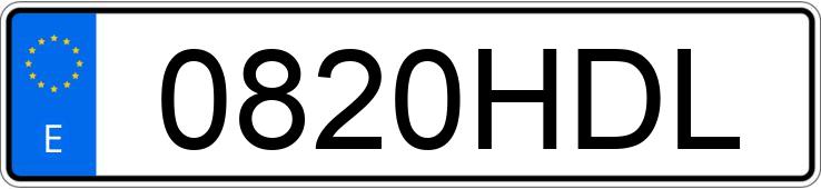 Numer rejestracyjny 0820HDL posiada PEUGEOT BIPPER