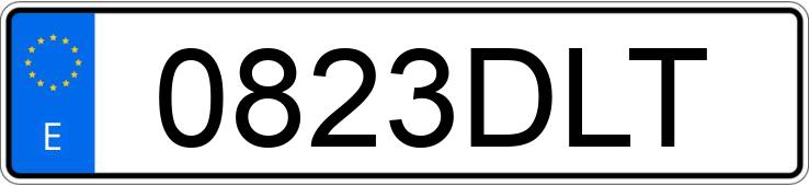 Numer rejestracyjny 0823DLT posiada CITROEN C5