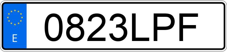 Numer rejestracyjny 0823LPF posiada PEUGEOT 3008