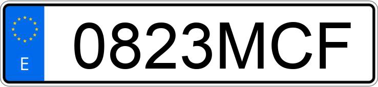 Numer rejestracyjny 0823MCF posiada BMW X6