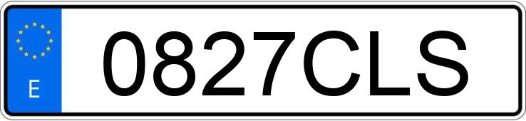 Numer rejestracyjny 0827CLS posiada RENAULT CLIO