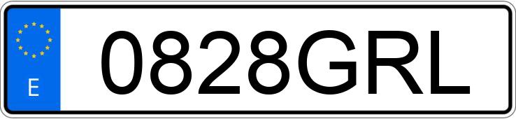 Numer rejestracyjny 0828GRL posiada HONDA CIVIC