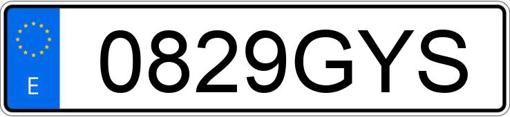 Numer rejestracyjny 0829GYS posiada MERCEDES VITO