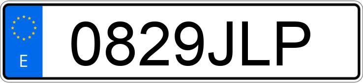 Registreringsnummeret 0829JLP har AUDI A3