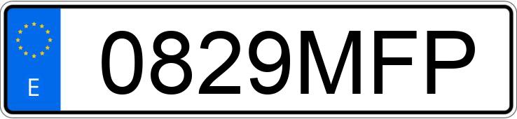 Numer rejestracyjny 0829MFP posiada KIA SPORTAGE