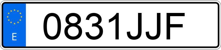 Numer rejestracyjny 0831JJF posiada BMW SERIE 5