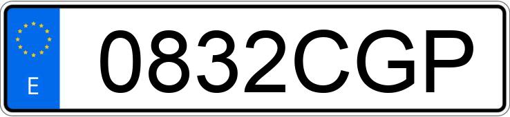 Numer rejestracyjny 0832CGP posiada BMW SERIE 3