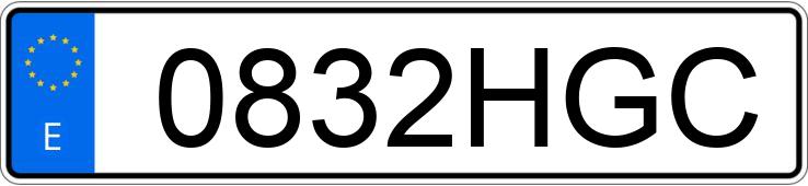 Numer rejestracyjny 0832HGC posiada FORD FOCUS