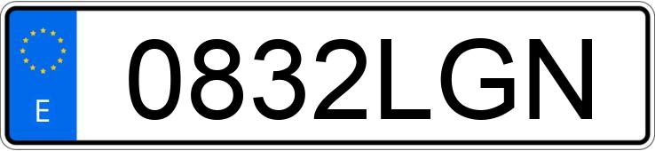 Numer rejestracyjny 0832LGN posiada AUDI A7 SPORTBACK Numer rejestracyjny 0832LGN posiada AUDI A7 SPORTBACK