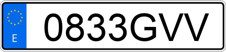 Numer rejestracyjny 0833GVV posiada SEAT EXEO