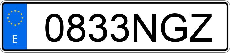 Numer rejestracyjny 0833NGZ posiada PORSCHE MACAN Numer rejestracyjny 0833NGZ posiada PORSCHE MACAN