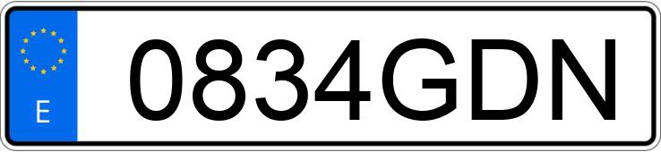 Numer rejestracyjny 0834GDN posiada SUZUKI GSXR 600