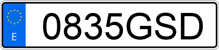 Numer rejestracyjny 0835GSD posiada VOLVO S40
