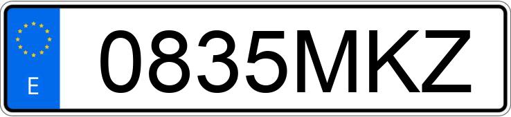 Numer rejestracyjny 0835MKZ posiada RENAULT TRAFIC
