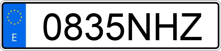 Numer rejestracyjny 0835NHZ posiada BMW SERIE 5