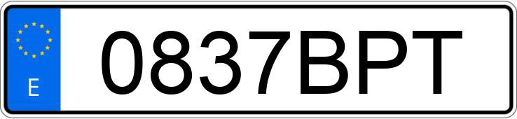 Numer rejestracyjny 0837BPT posiada AUDI A4 1.9 TDI 115