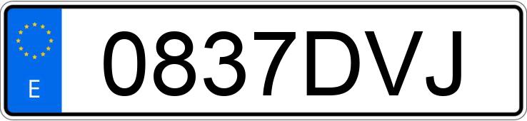 Numer rejestracyjny 0837DVJ posiada SEAT LEON