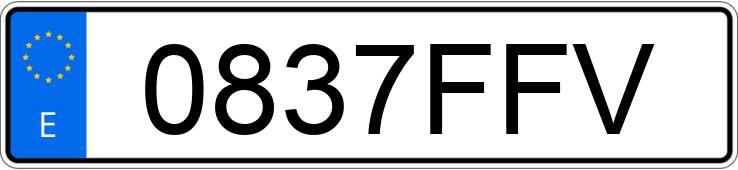 Numer rejestracyjny 0837FFV posiada KAWASAKI ZX-6 R