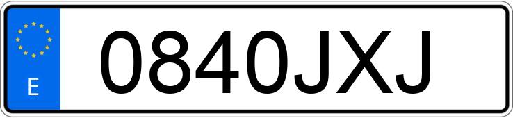 Numer rejestracyjny 0840JXJ posiada AUDI Q5
