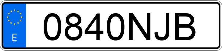 Numer rejestracyjny 0840NJB posiada TESLA MODEL 3 Numer rejestracyjny 0840NJB posiada TESLA MODEL 3