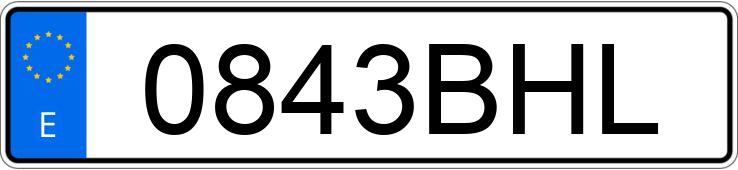 Numer rejestracyjny 0843BHL posiada BMW SERIE 3