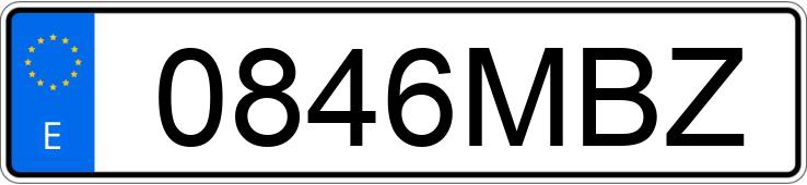 Numer rejestracyjny 0846MBZ posiada PEUGEOT 208