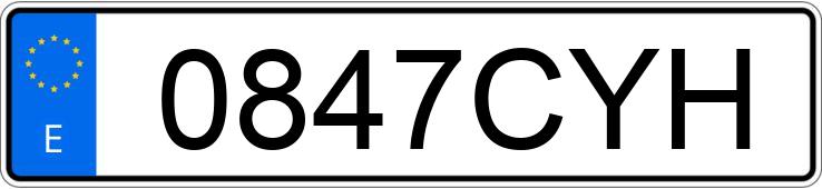 Numer rejestracyjny 0847CYH posiada BMW SERIE 5