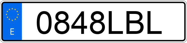 Numer rejestracyjny 0848LBL posiada PEUGEOT 3008